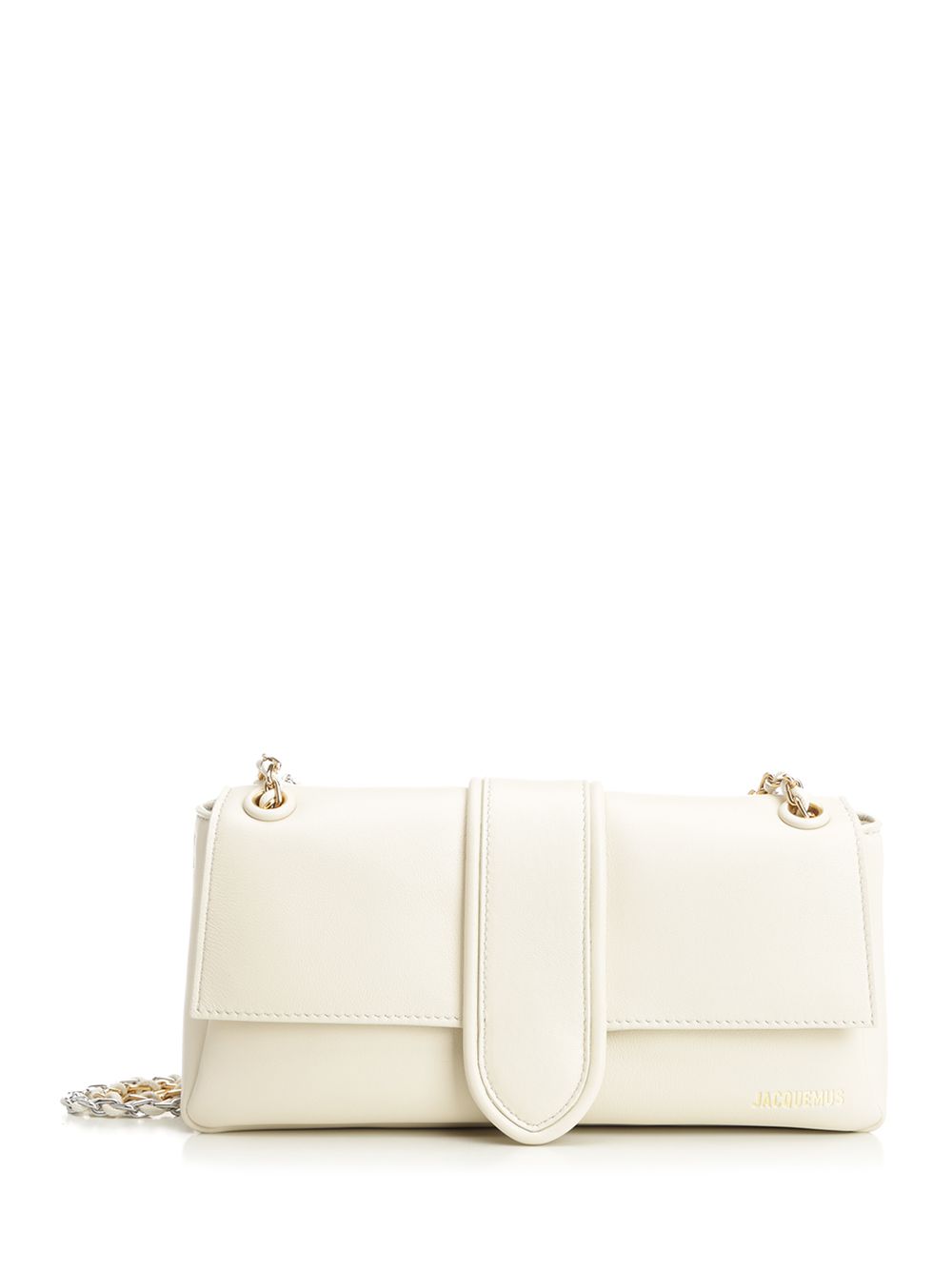 Jacquemus Bambino Chaine Shoulder Bags - White | f8dc1790c32c76eb19b576856b51af52d3224936