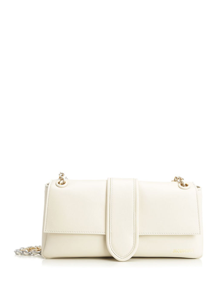 Jacquemus Bambino Chaine Shoulder Bags - White | f8dc1790c32c76eb19b576856b51af52d3224936