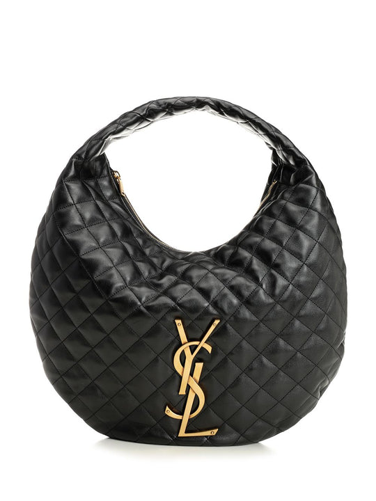 Ysl Bo Icare Hobo Shoulder Bags Black
