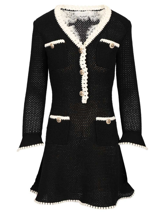 Mini Abito In Maglia Dresses Black