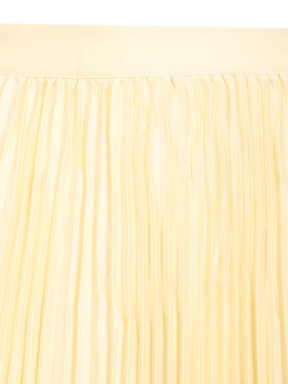 Self-Portrait Yellow Satin Lace Midi Skirt Skirts - Yellow | 237896d70befd7191313dcda5b3d901f5feb6389