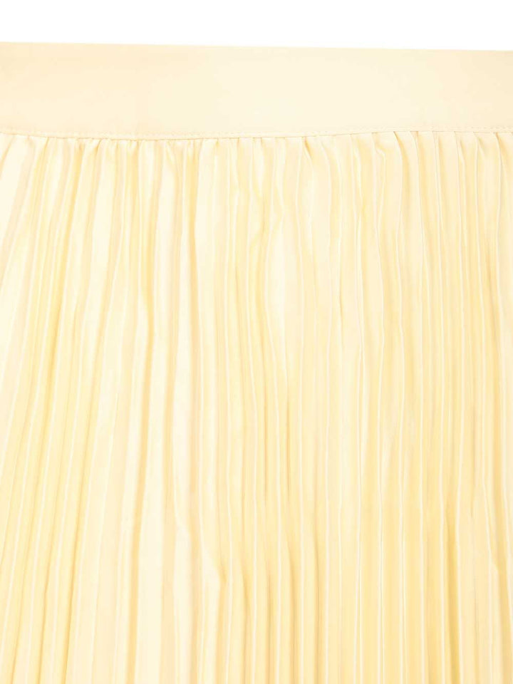 Self-Portrait Yellow Satin Lace Midi Skirt Skirts - Yellow | 237896d70befd7191313dcda5b3d901f5feb6389