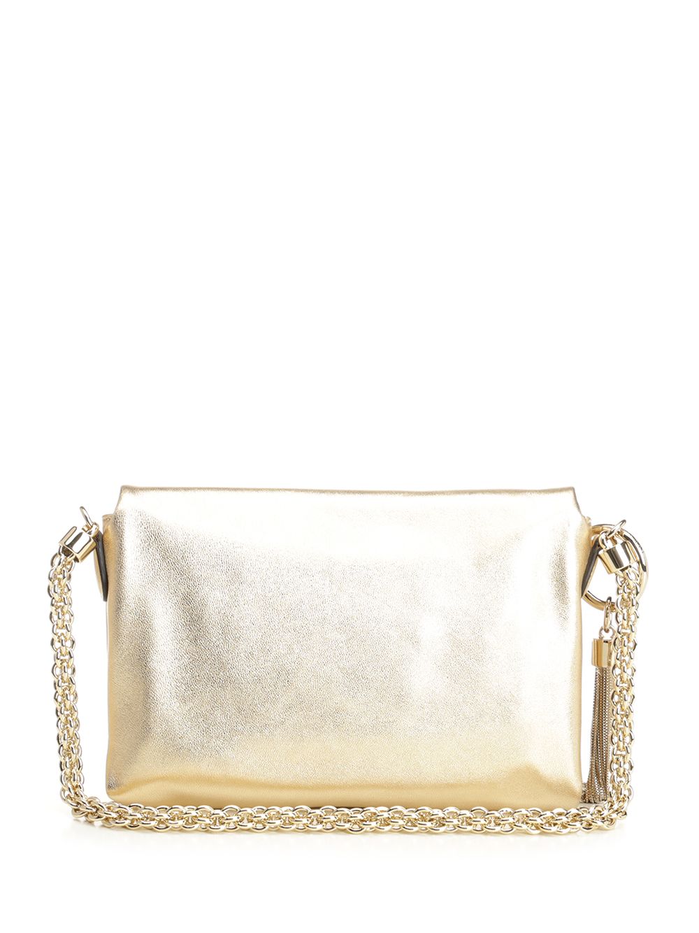 Jimmy Choo Metallic Nappa Callie Flap Bag Shoulder Bags - Gold | c00e8be17b9a5d9ff47623f0d165e50e1b5ba766