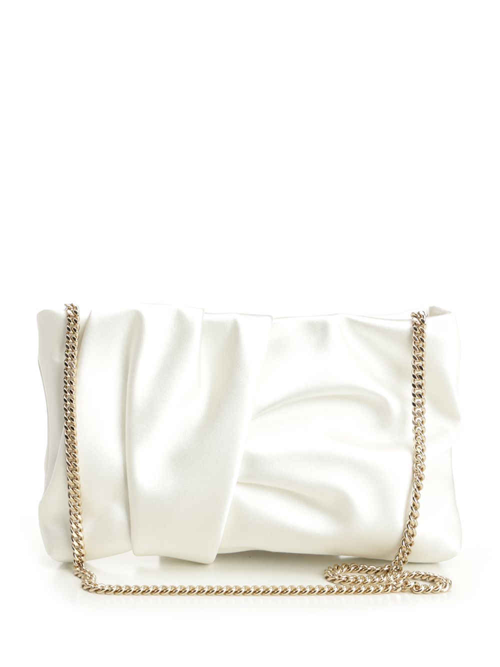 Jimmy Choo Black Satin Clutch Clutches - White | e88d84f3b5b357226f569c7894b2585ccbfc1914