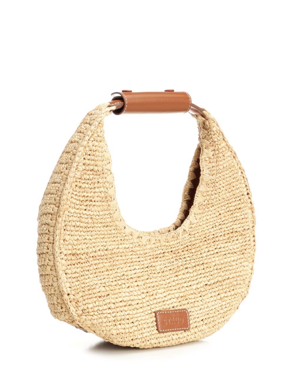 Staud Moon Raffia Tote Bag Shoulder Bags - Beige | f1a8a16db64fd11dc6e7d1e45b1aff36f4a99f90