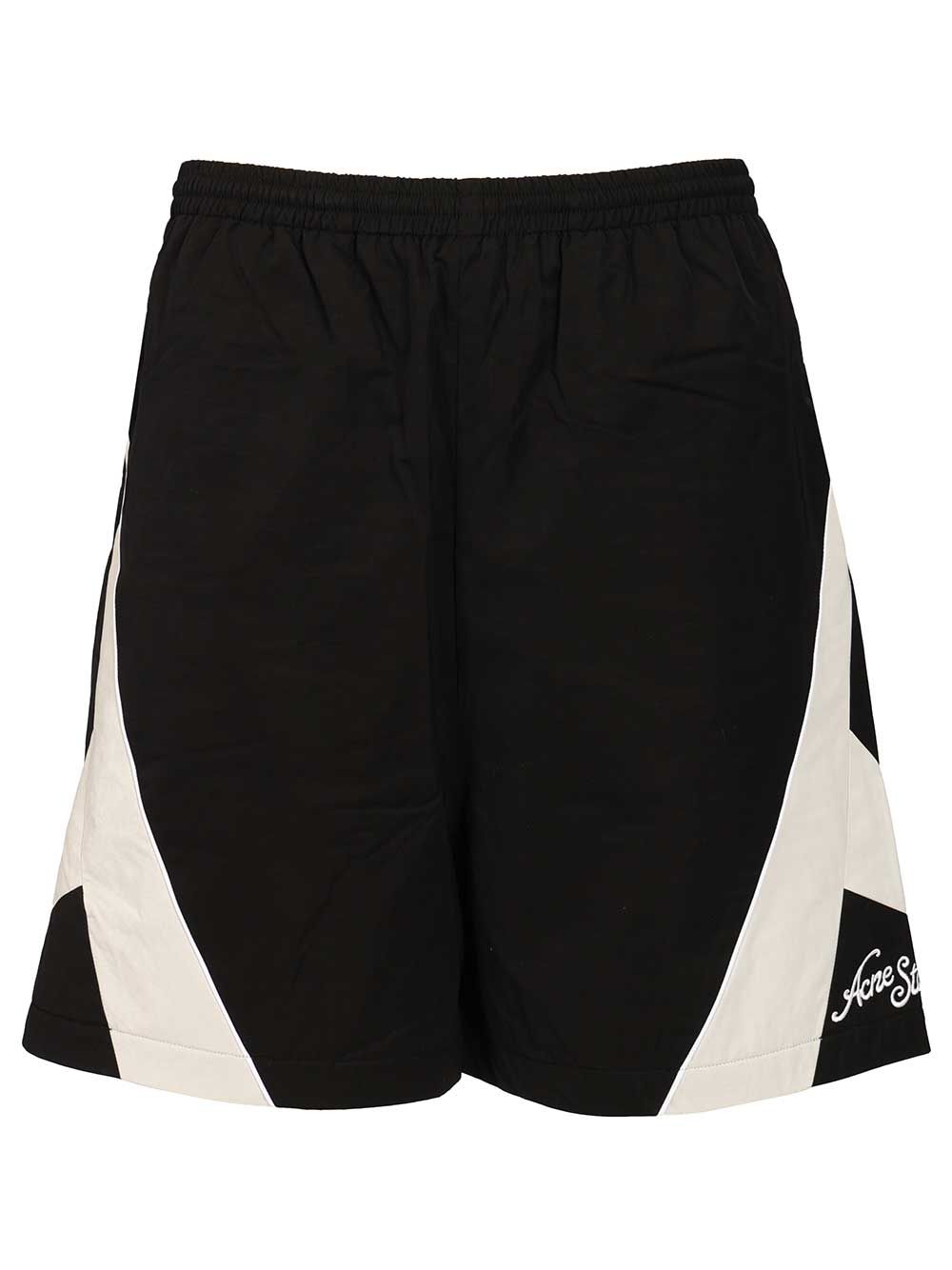 Acne Studios Casual Nylon Shorts Trousers - Black | 242de66705885a3e6ec04bca5973c3c84fa87b9b