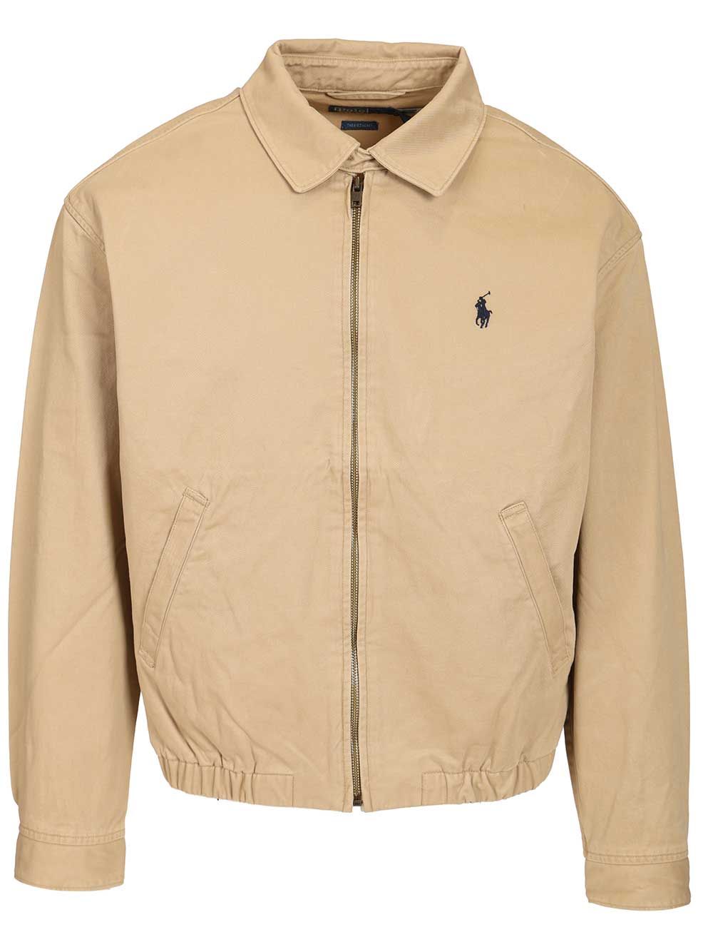 Polo Ralph Lauren Lined-Windbreaker Piece Dyed Cotton Twill Jackets - Beige | 5ec16e871b4e8f3ebe33f1bd44258d452a8a34a2