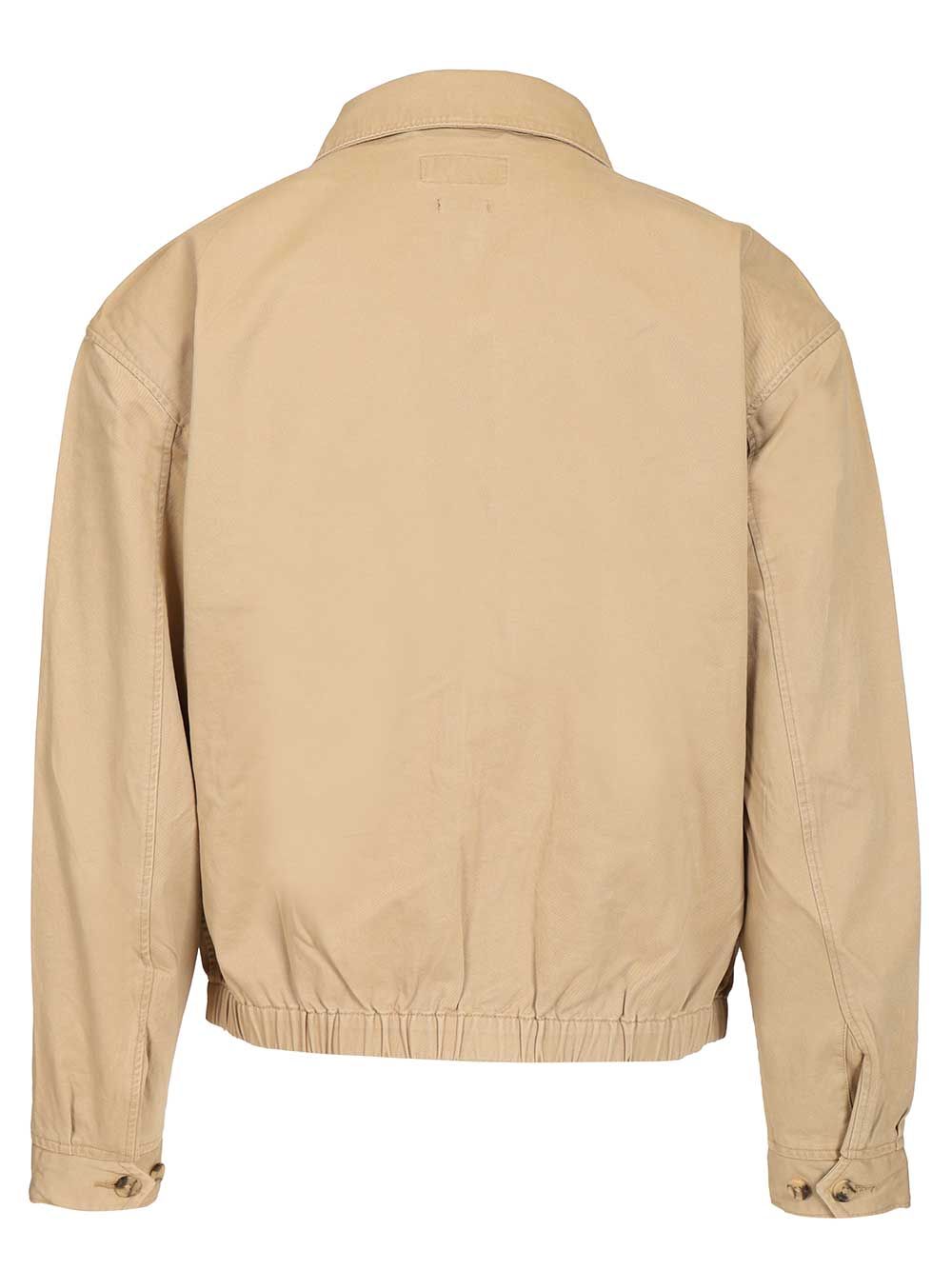 Polo Ralph Lauren Lined-Windbreaker Piece Dyed Cotton Twill Jackets - Beige | d18de82a9b2d2a24fa506f659979478f85540aa4