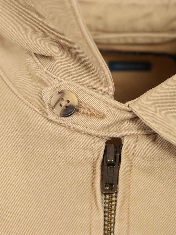 Polo Ralph Lauren Lined-Windbreaker Piece Dyed Cotton Twill Jackets - Beige | 1760d90ad2cee7c7c6a4cdc8ed7d81f972ac3e13