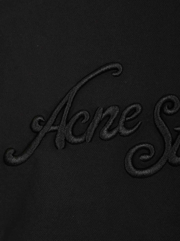 Acne Studios With Embroidered Logo T-Shirt - Black | 8d5fc04bada83518fd8e7b3aeaa3844f245fe28f