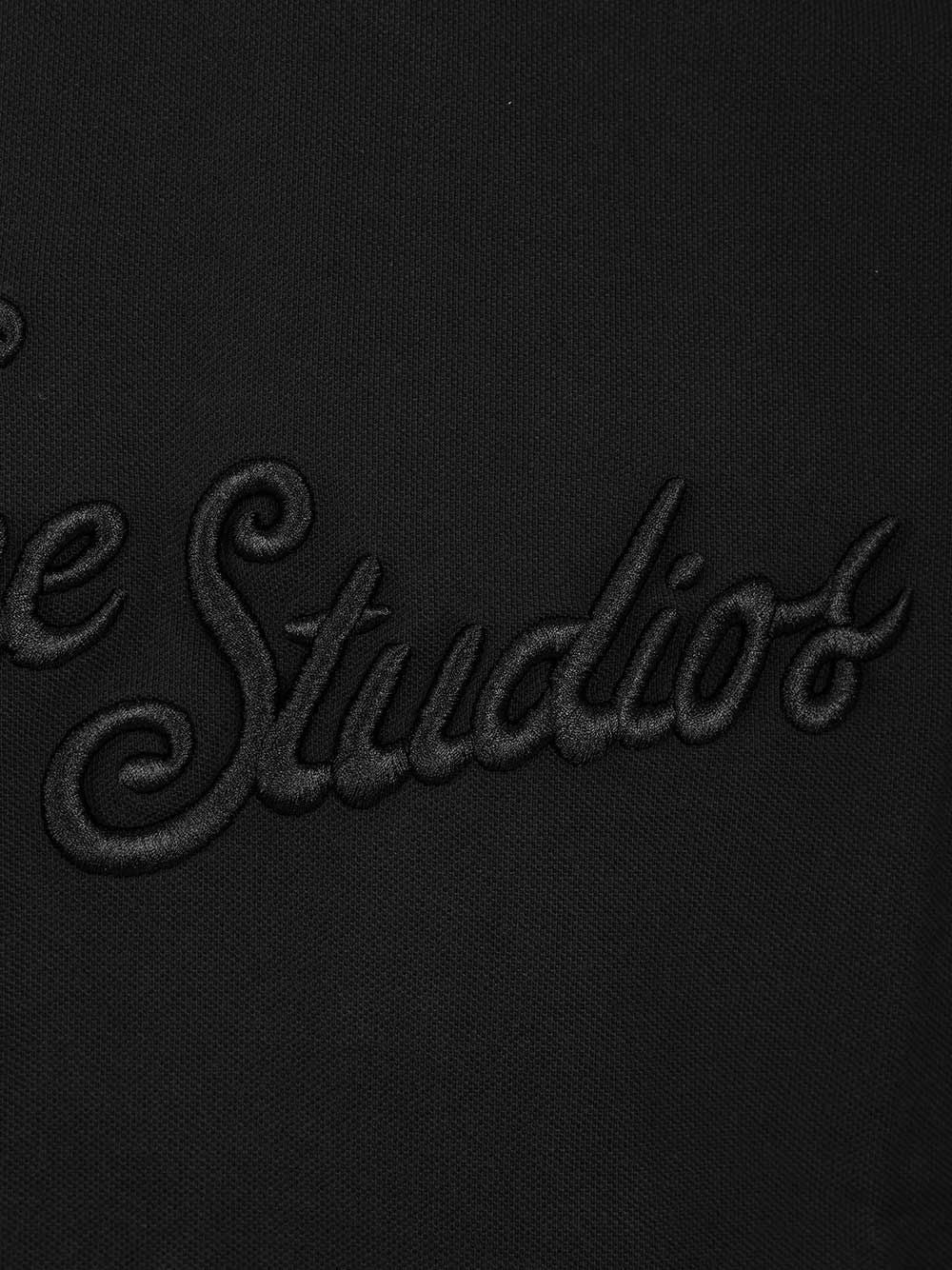 Acne Studios With Embroidered Logo T-Shirt - Black | e567022e97e1acbc7acb1696c39eb99a3bce2a66