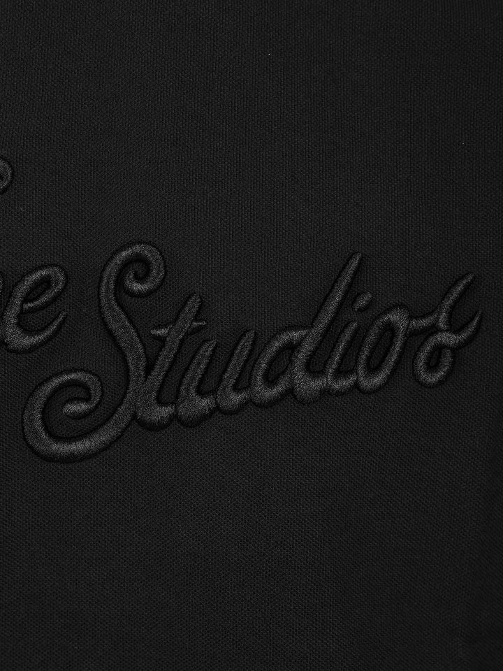 Acne Studios With Embroidered Logo T-Shirt - Black | e567022e97e1acbc7acb1696c39eb99a3bce2a66