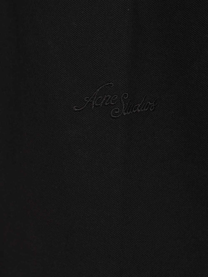 Acne Studios With Embroidered Logo T-Shirt - Black | 69ebfa29380fd9dd4841bdc4fe13ca490dc3d782