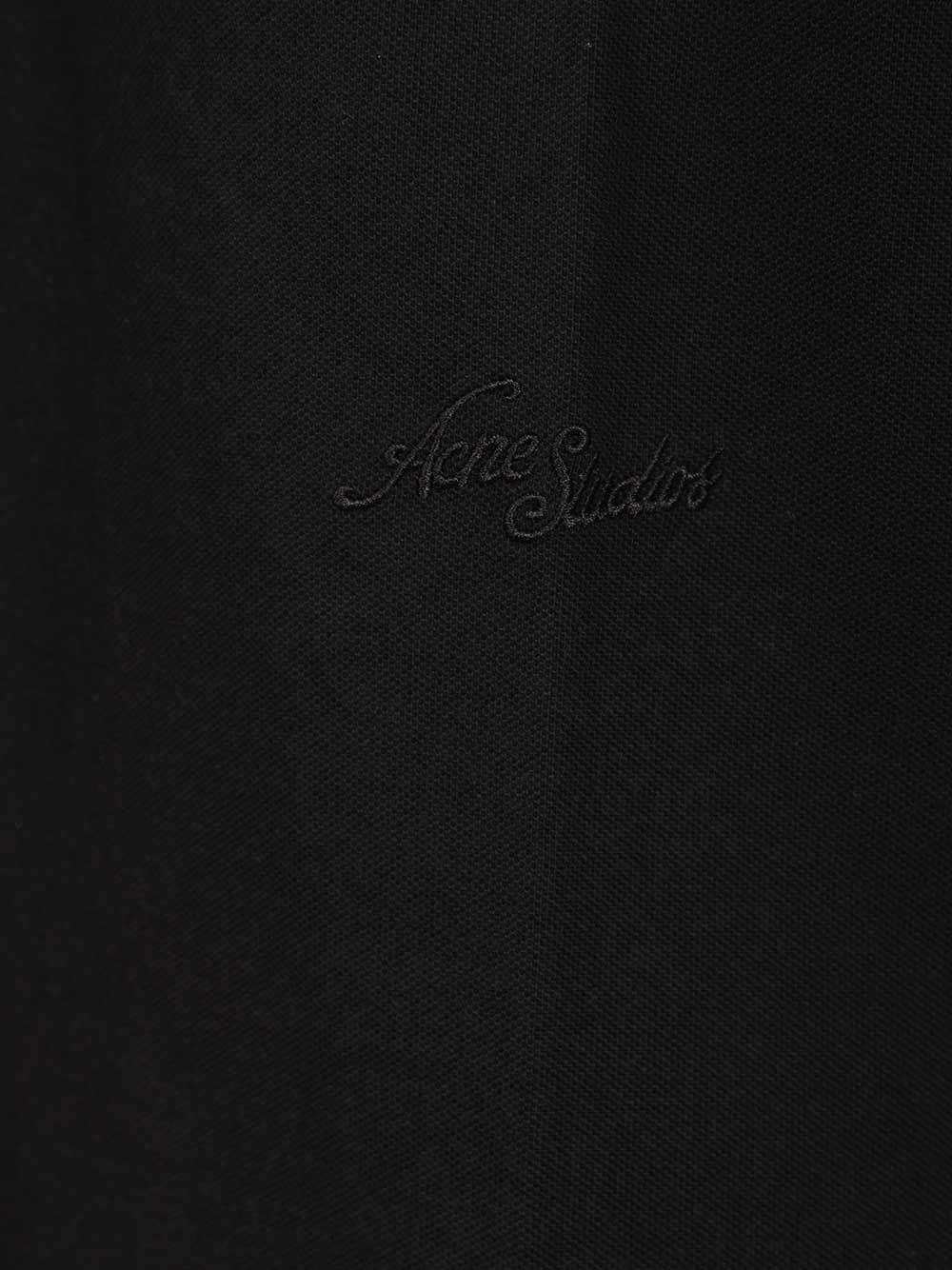 Acne Studios With Embroidered Logo T-Shirt - Black | 69ebfa29380fd9dd4841bdc4fe13ca490dc3d782
