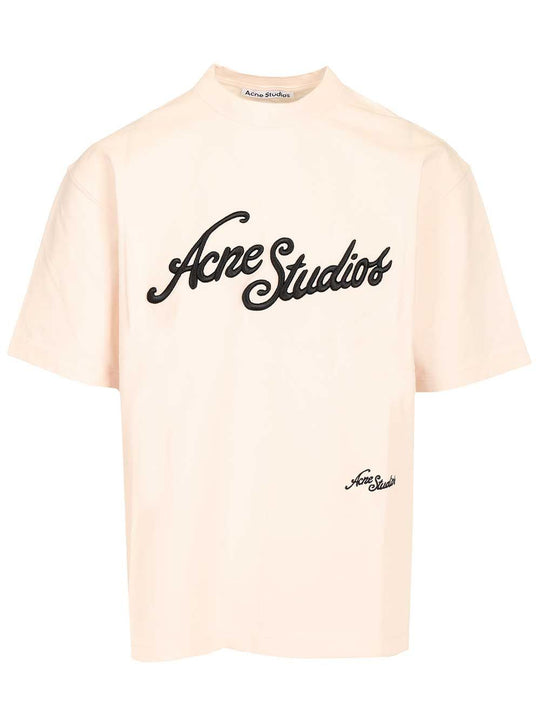 With Embroidered Logo T-Shirt Rose