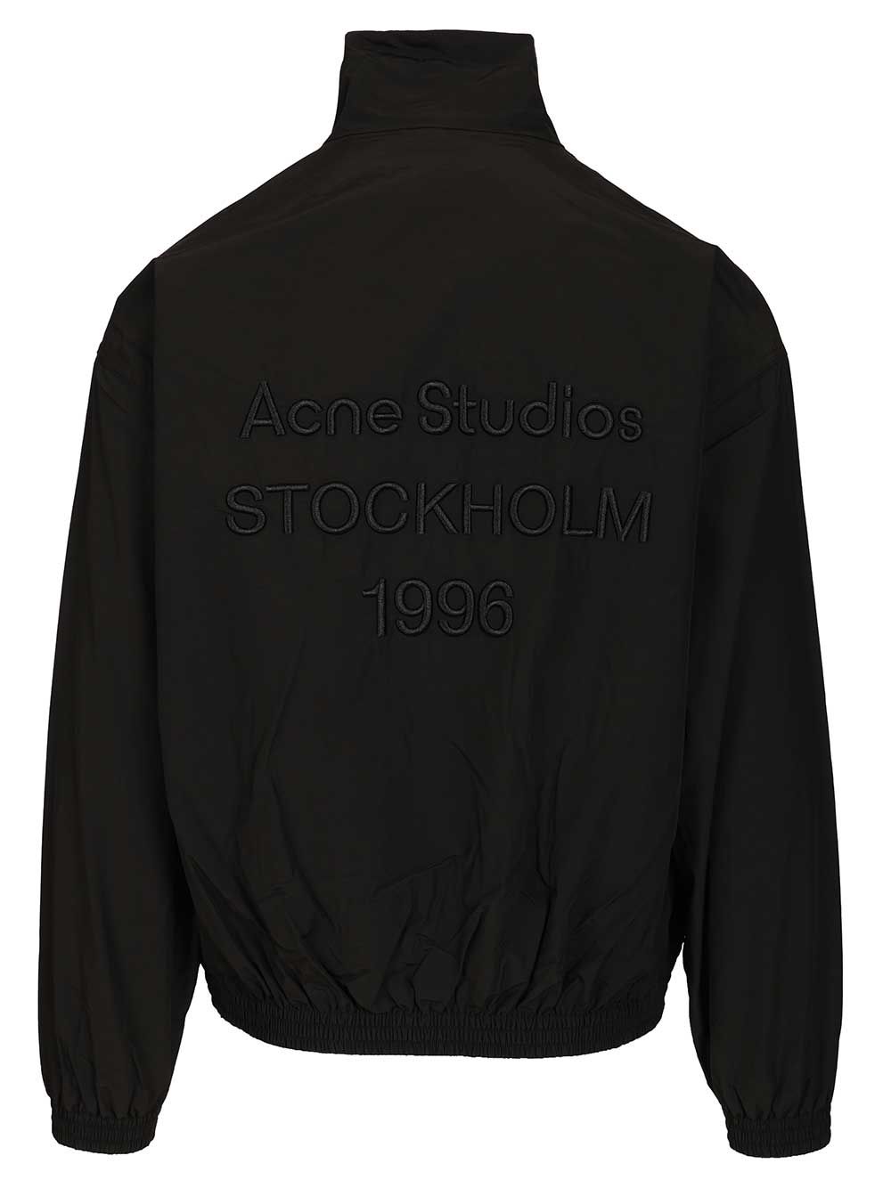Acne Studios Technical Jacket With Logo Jackets - Black | fb5b331809253ae58de2129cefcc161caf578e0b