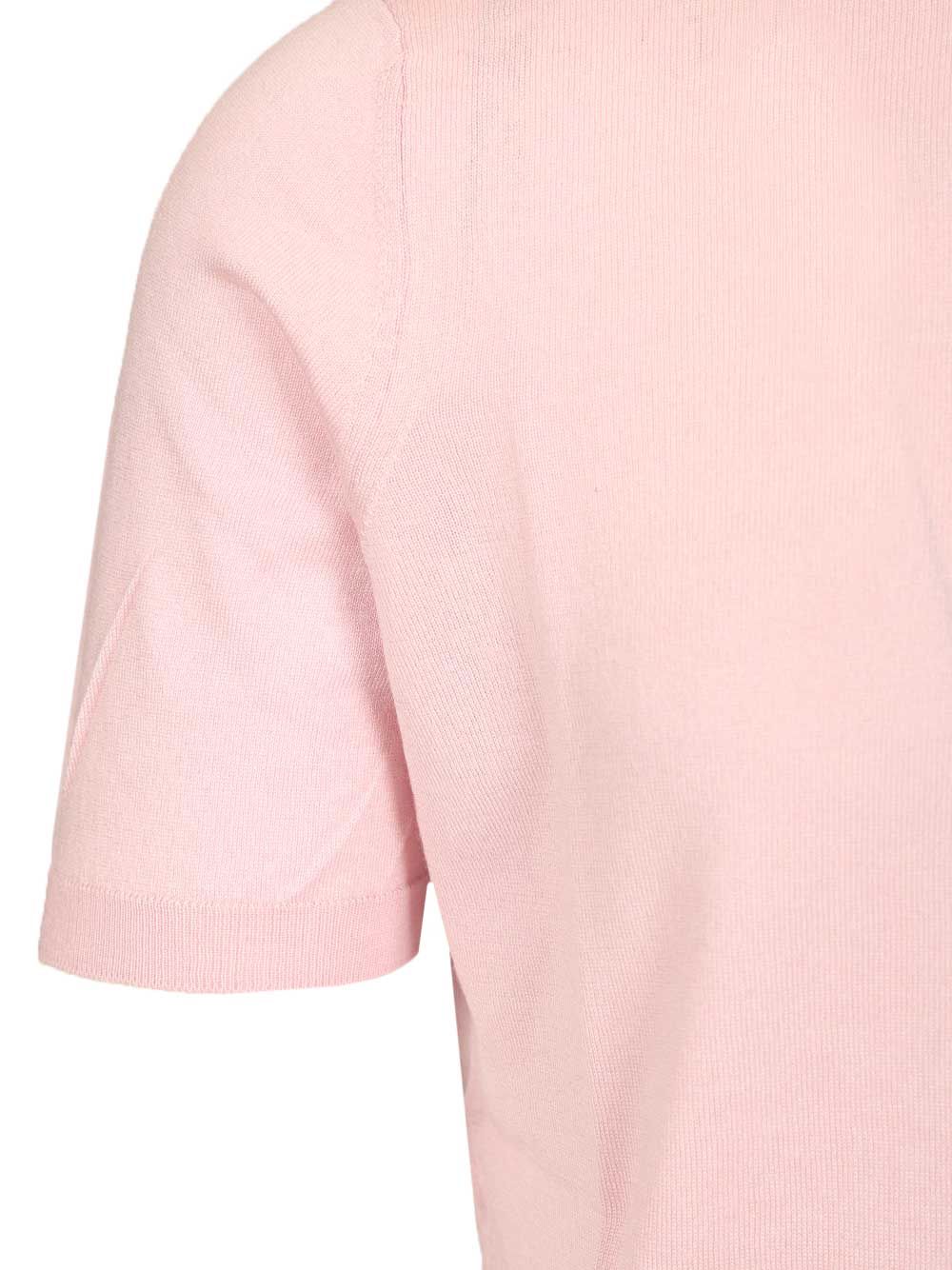 Al Duca D'Aosta Silk And Cashmere Polo shirt - Rose | 602787bddd54827a8e0aa2e650226fc8c12906cf