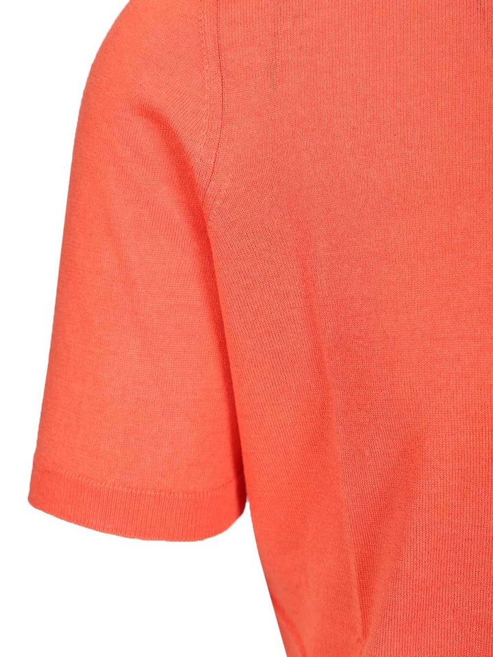 Al Duca D'Aosta Silk And Cashmere Polo shirt - Red | 714d6ade677e7770714ca207ce7181c4649b7223