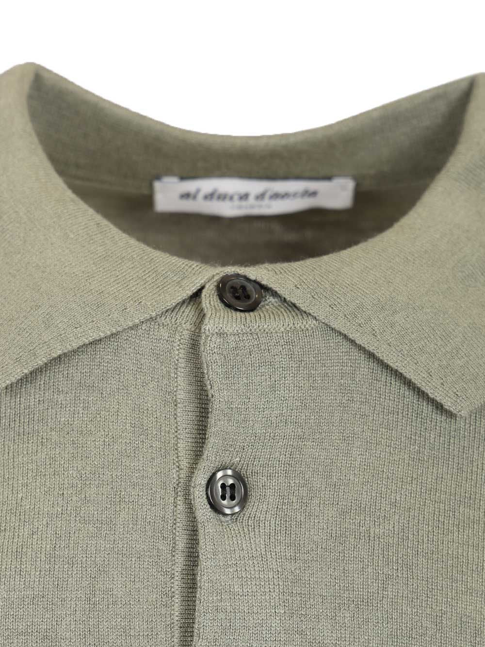 Al Duca D'Aosta Silk And Cashmere Polo shirt - Green | daafad4fb0e516c6353cb704763034606b832068