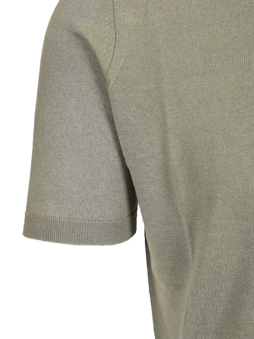Al Duca D'Aosta Silk And Cashmere Polo shirt - Green | a2127ff2081f9dfb24f17c6cad18a4882daeedf9