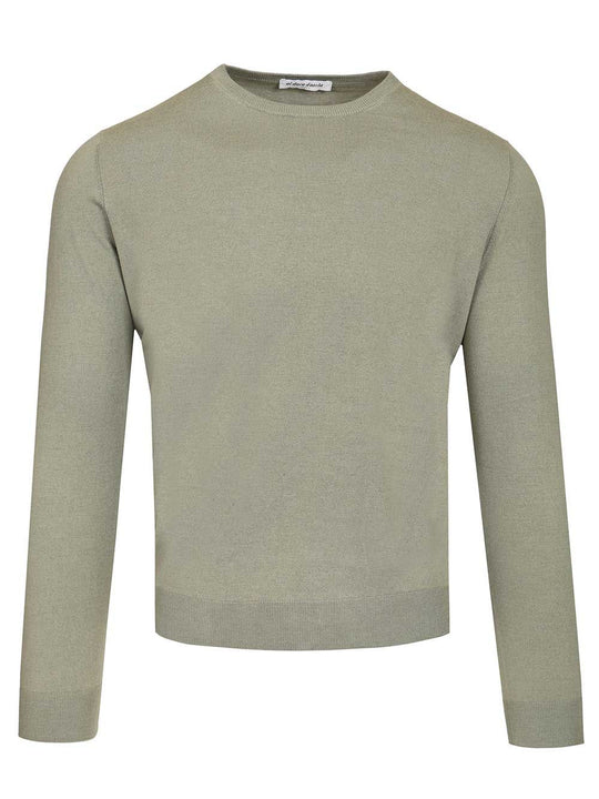 Sweater In Cashmere And Silk Blend Knitwear Green