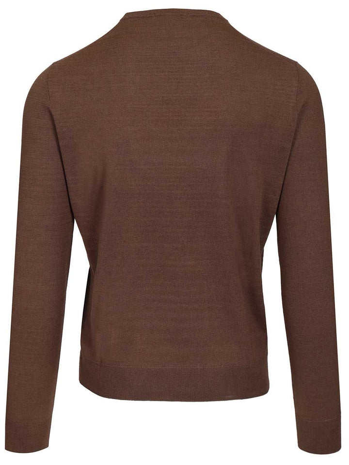 Al Duca D'Aosta Sweater In Cashmere And Silk Blend Knitwear - Brown | 5362fd0b1451b6720e33f7142eadd6ecc9e177b5