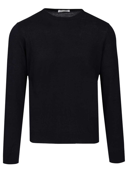 Sweater In Cashmere And Silk Blend Knitwear Blue