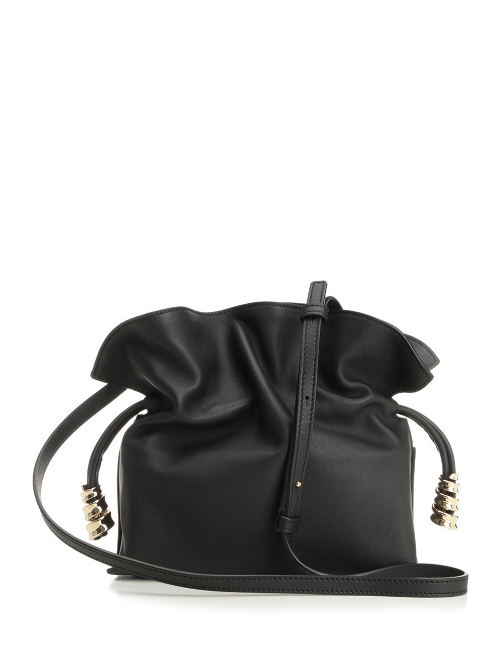 Loewe Flamenco Clutch Coil Mini Handbags - Black | a0521e0557e3f6453437c794f18c6389a19123c0
