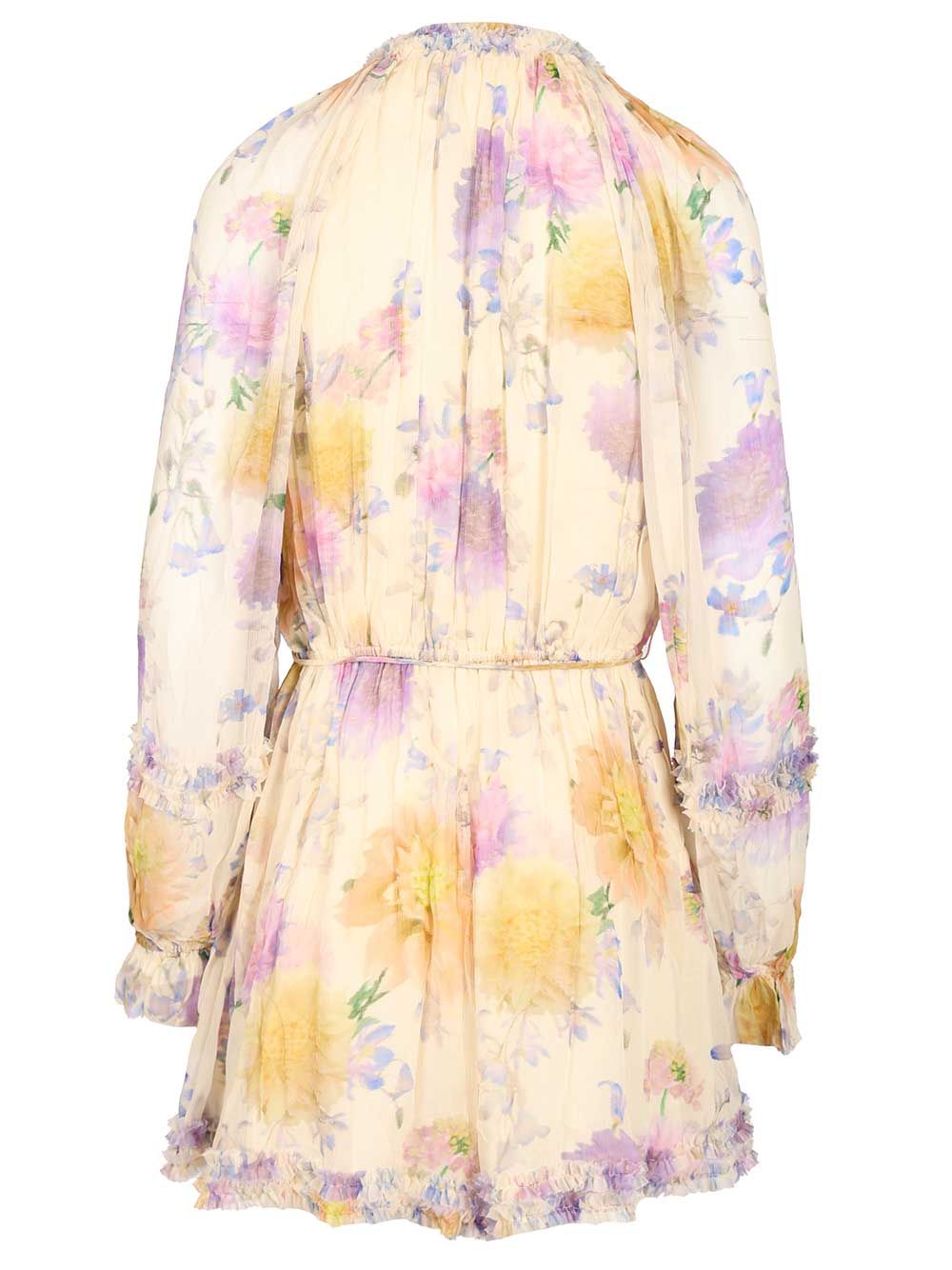 Zimmermann Luna Ruffle Playsuit Dresses - Multicolor | d0bda8c37a9dd7a13886b0b4a0a5ed35ff70319c