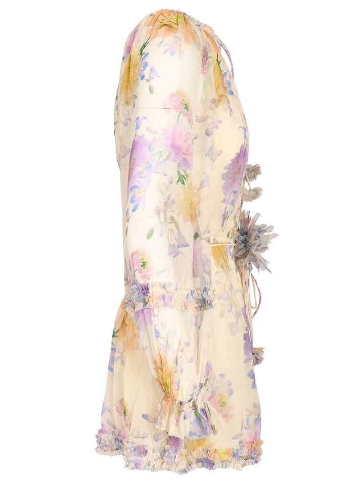 Zimmermann Luna Ruffle Playsuit Dresses - Multicolor | bc143b25c09eb6014c75b1dd89c1d79839bc92ce