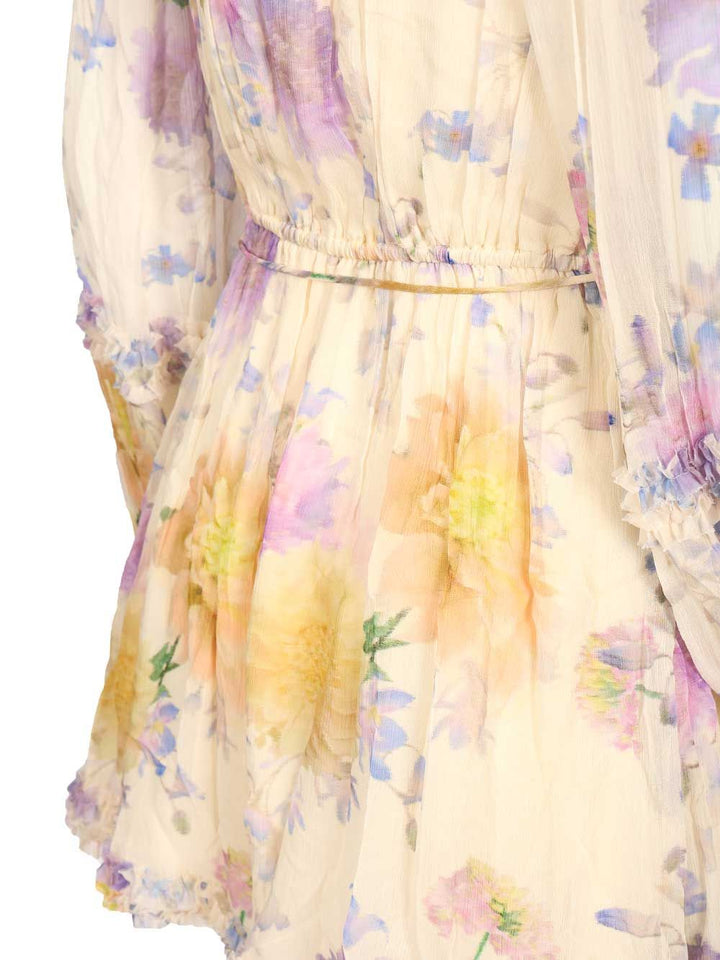 Zimmermann Luna Ruffle Playsuit Dresses - Multicolor | 0cb98e08f955f4145acd72495edcdf71a0a4d25b