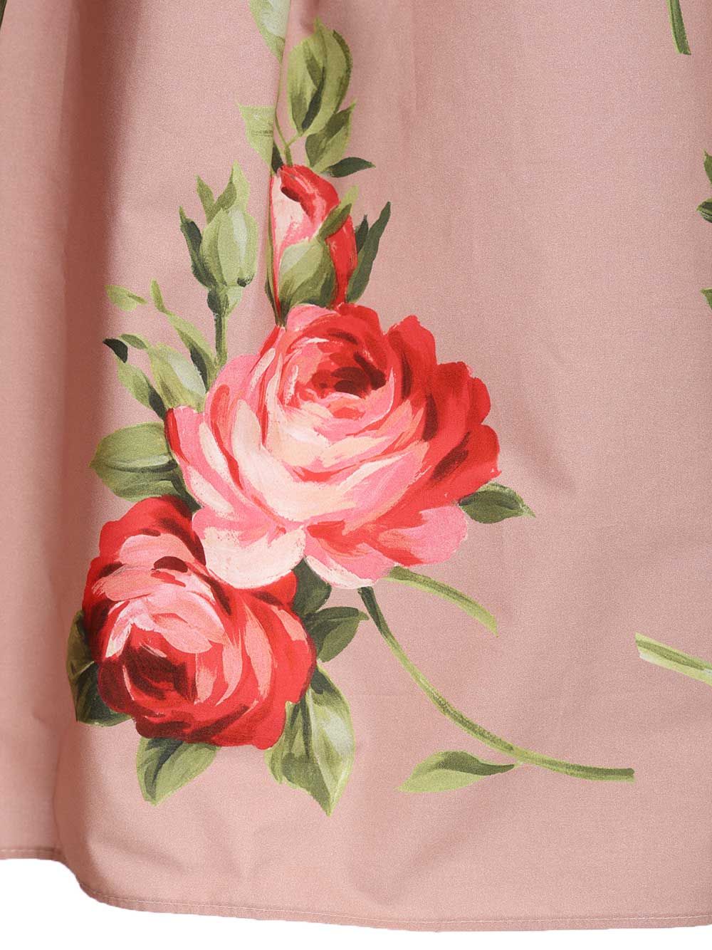 Dolce & Gabbana Midi Skirt With Rose Bouquet Print Skirts - Rose | 09de24d3dae6d79b52b9876758b0a016e56e207d