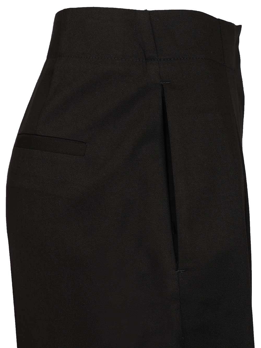 Al Duca D'Aosta Loose Fitting Trousers - Black | 925a17096779666489daf46db4e759364eef6e8b