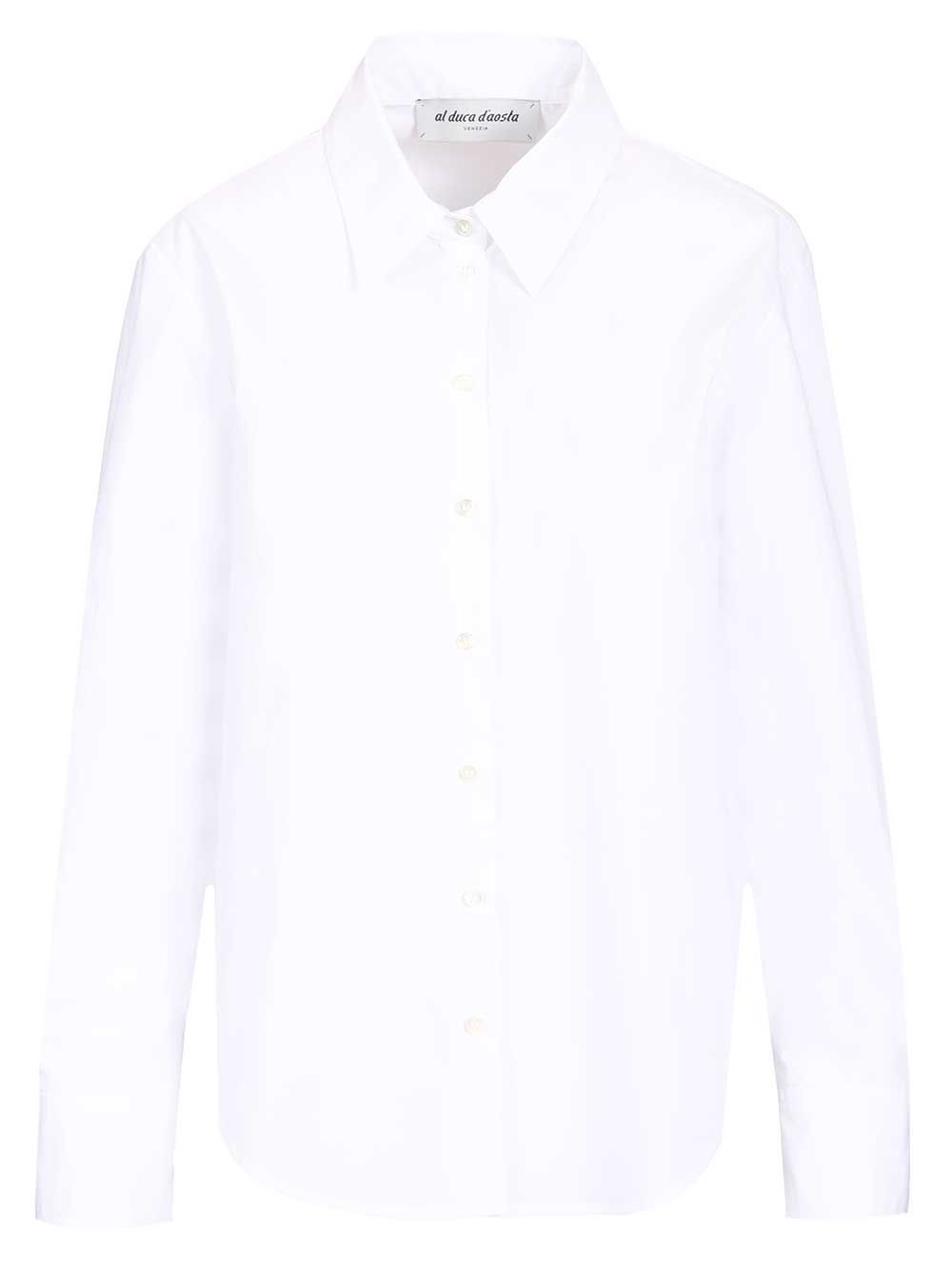 Al Duca D'Aosta Cotton Shirt Shirts - White | 71da820eac116c9142fdd154143e7947a87698a8