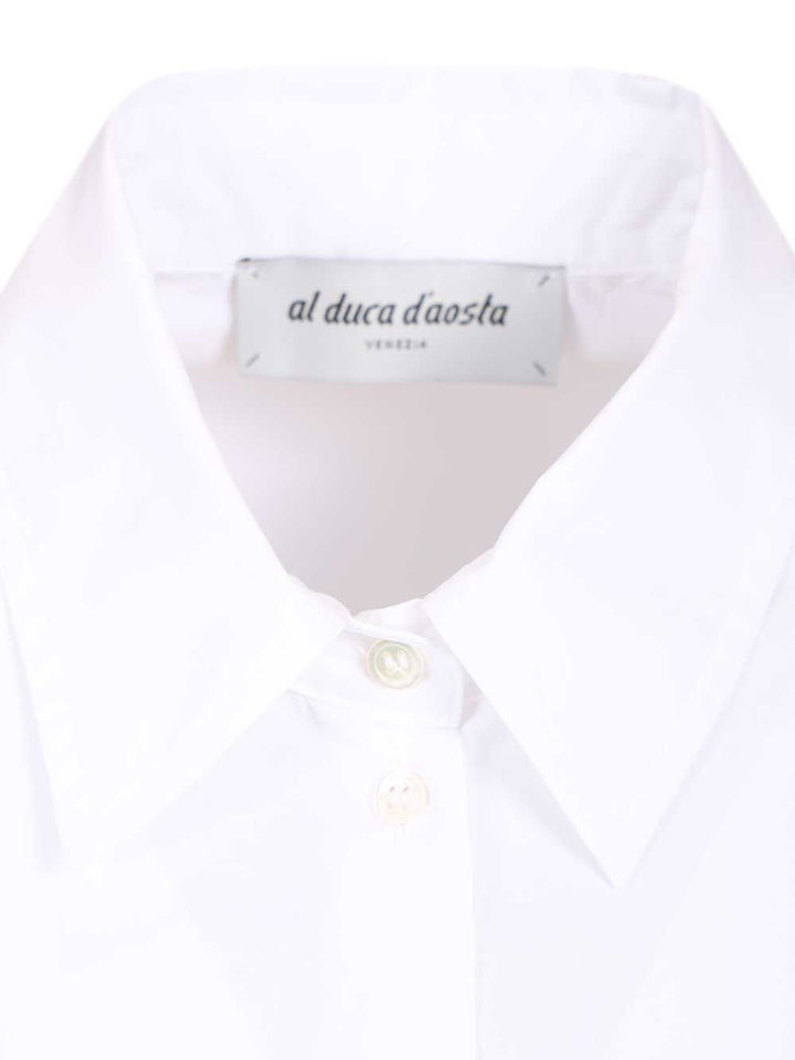 Al Duca D'Aosta Cotton Shirt Shirts - White | b3ea2c589456e401a9f2b0bca2086b8fdd2c7ae5