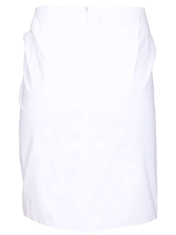 Federica Tosi Short Skirt With Knot Skirts - White | df9e154535286fc068efe56419678055f758f12c