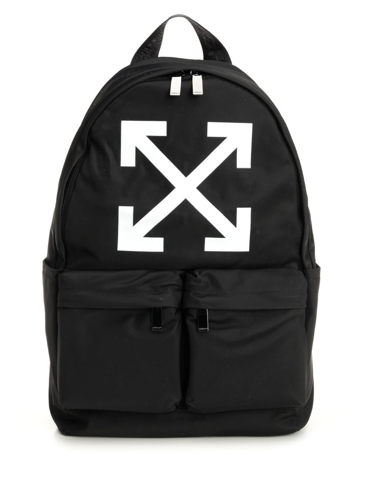 Off-White Arrow Print Backpack Backpacks & Travels - Black | 9afda9bdc9460b20aeafc5655088236ea225bf63