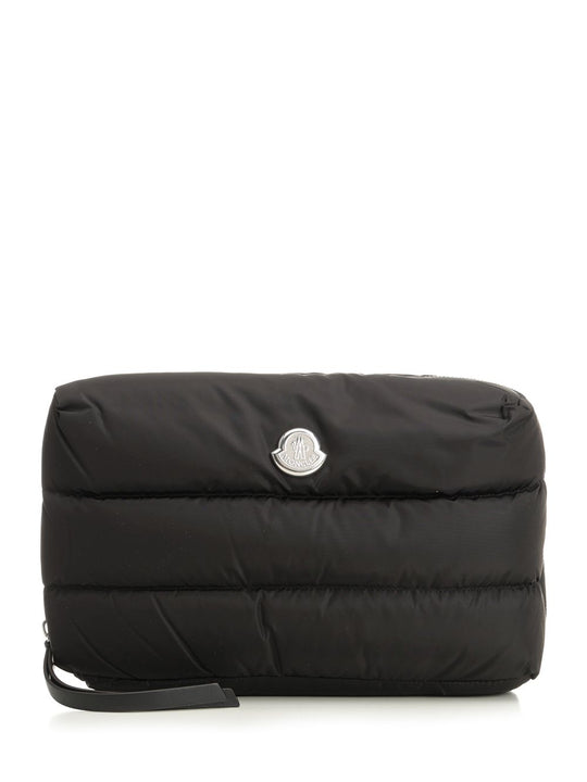 Caradoc Quilted Beauty Case Small Leather Goods Black