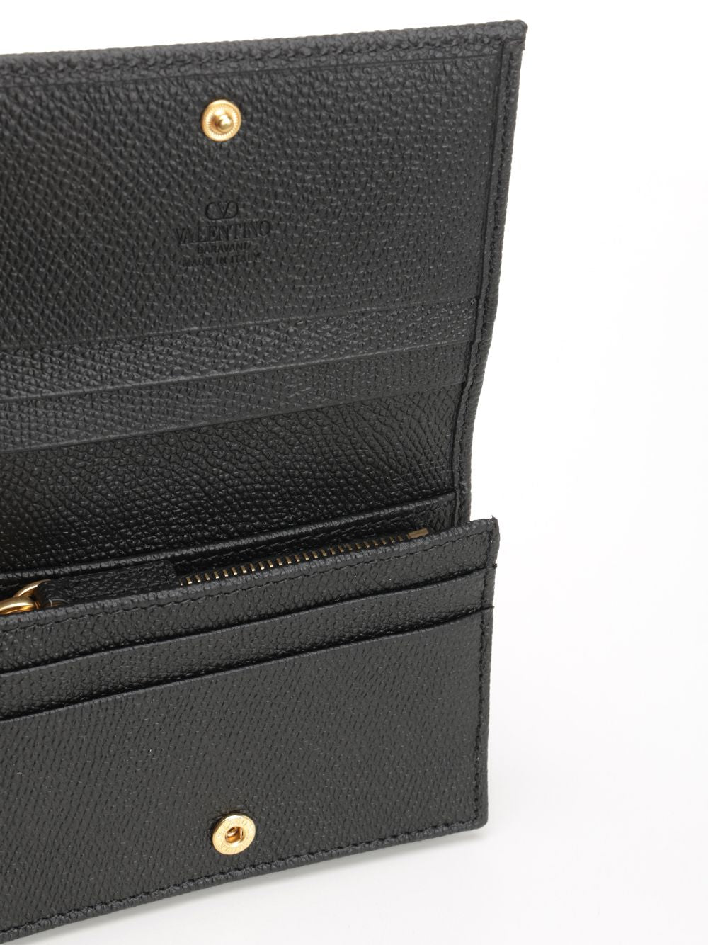 Valentino Garavani Vlogo Signature Flap French Wallet Wallets - Black | c529e17bf6d0defe4079511414fcf4686938bdae