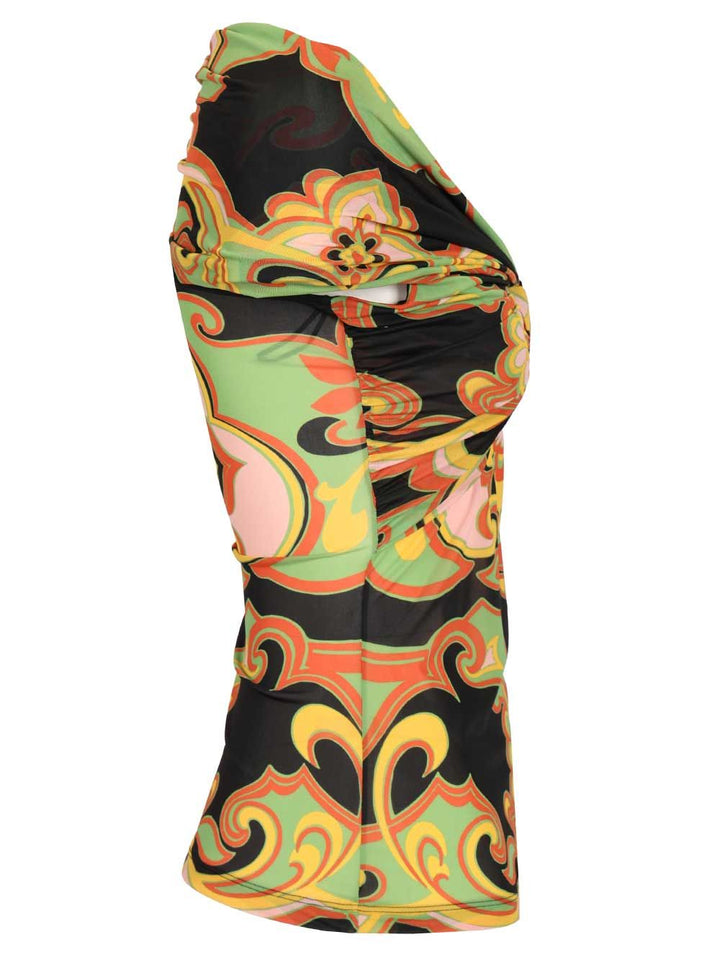 Etro Printed Body With Bart Neckline Tops - Multicolor | 26c45aab8d4b20b4b688a527946472ae63e6663f