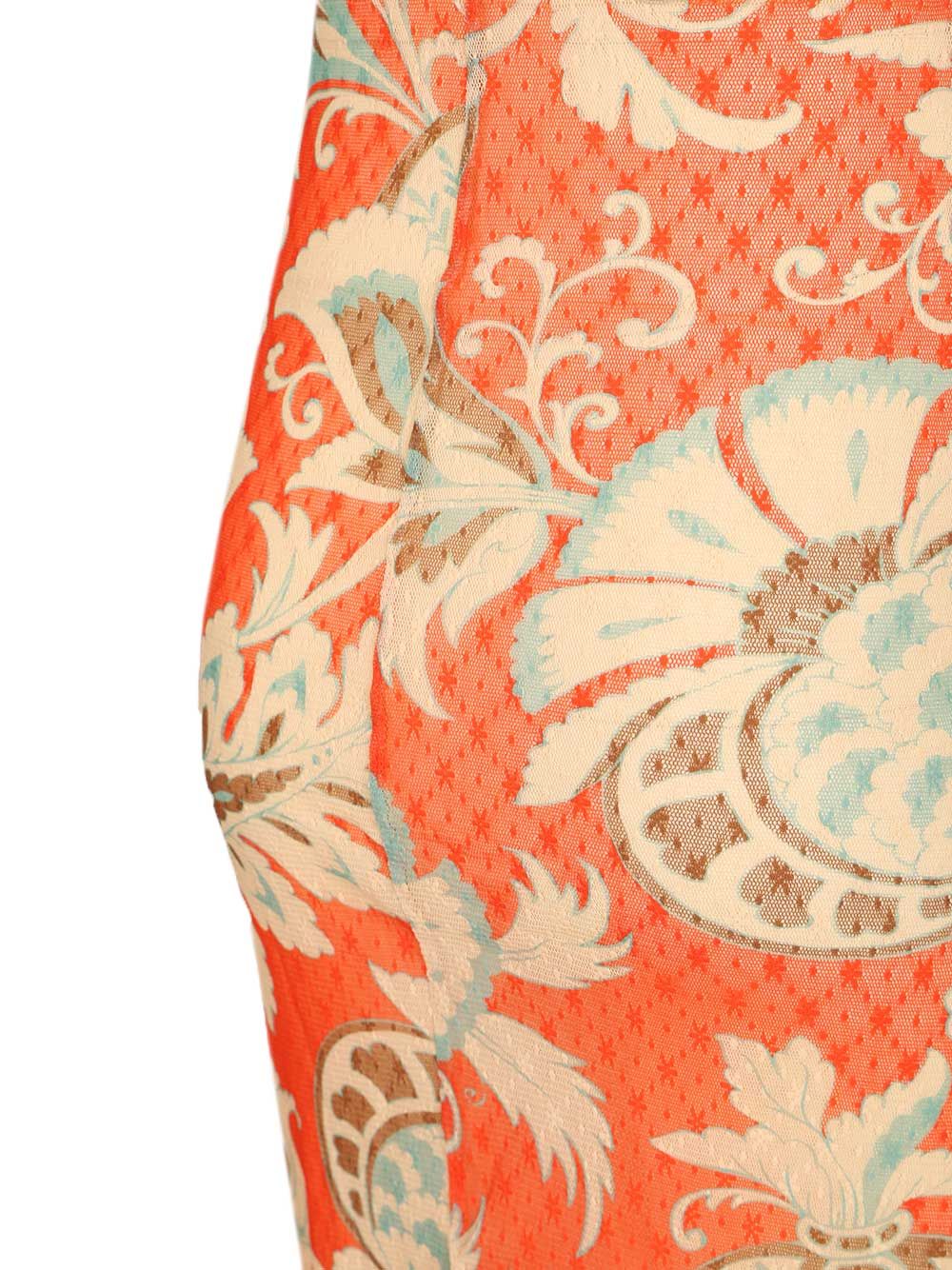 Etro Long Dress With Bardot Neckline And Print Dresses - Red | 2a6b190958932833a733ef6655de6d47592d605e