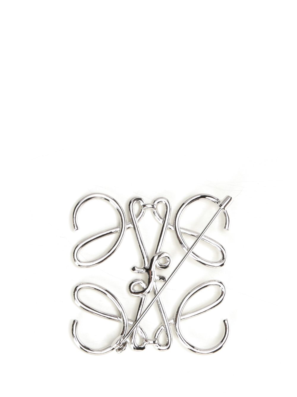 Loewe Anagram Pin Jewelry - Silver | 37e3311006e059031ff1d1c214a0c6d99f3e6ebd