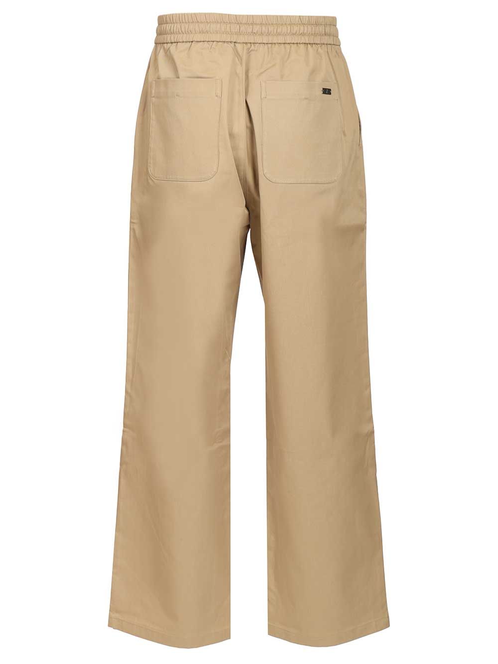 Ami With Elasticated Waist Trousers - Beige | bc83f8005a75163d7466ad68ca0f09bbe752663d