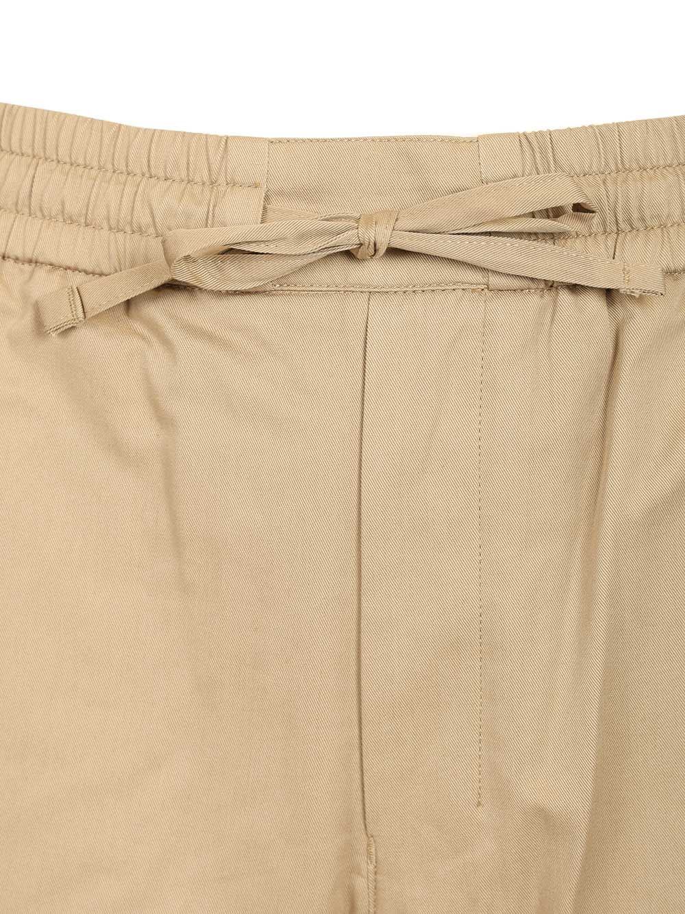 Ami With Elasticated Waist Trousers - Beige | 0c189205ac457743fe697daba2ac7e9801c383cb