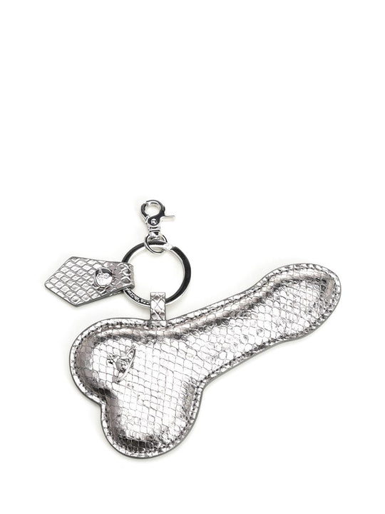 Flat Penis Keyring Keyrings Grey