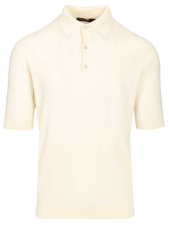 Pique Polo Shirt White