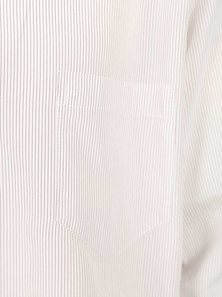 Grifoni Striped Shirt Shirts - White | 83eb017b855a847c482806221d28850eb3360260