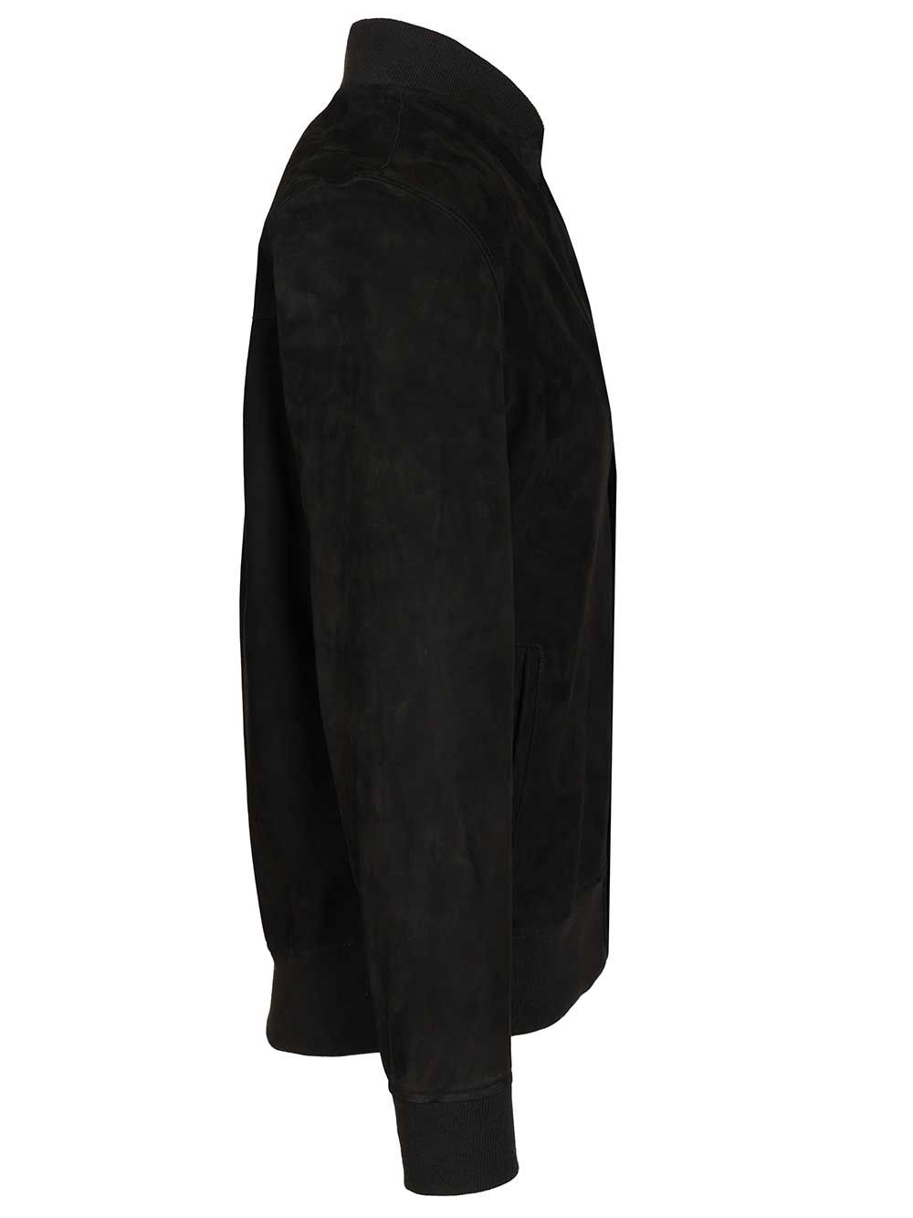 Blusotto Elthon Suede Bomber Jacket Jackets - Black | 52d90b38cec92aae57333331a71e8d24cf1a1e9d
