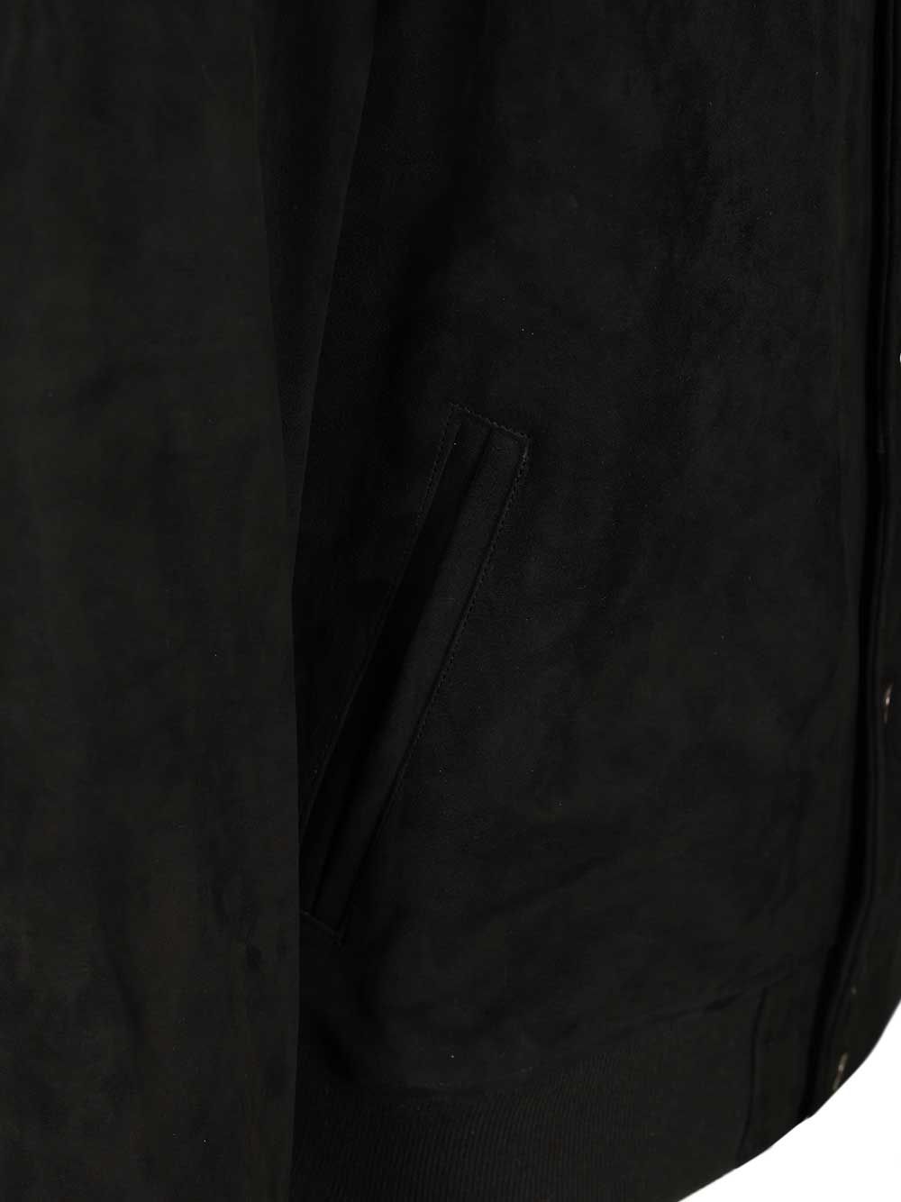 Blusotto Elthon Suede Bomber Jacket Jackets - Black | 426891bac5d98890ff2fb4e2c3c9c10cd097db29