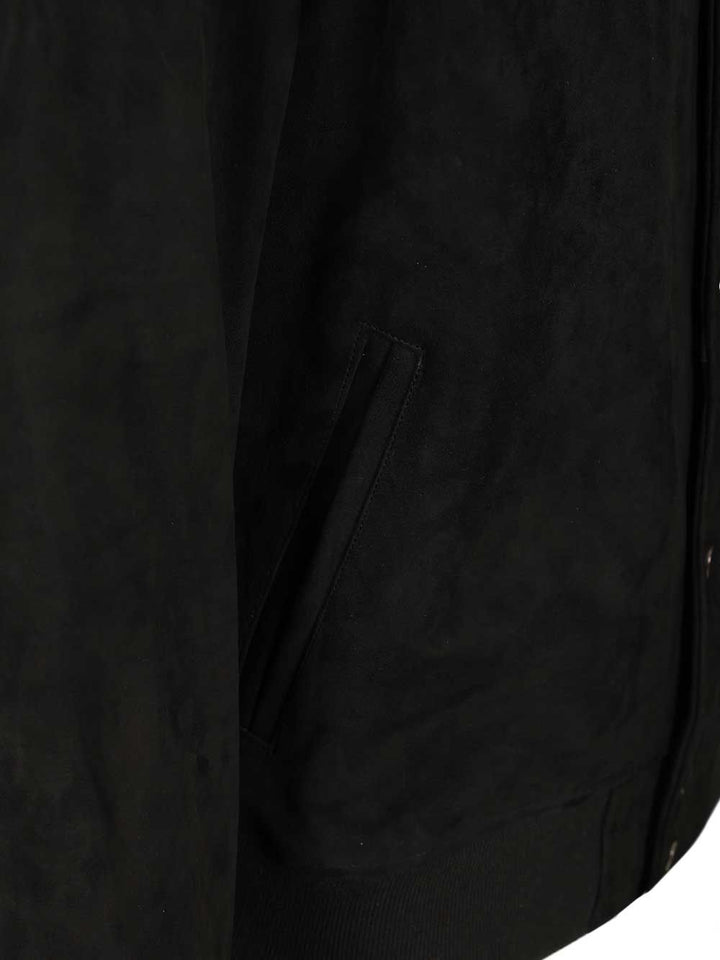 Blusotto Elthon Suede Bomber Jacket Jackets - Black | 426891bac5d98890ff2fb4e2c3c9c10cd097db29